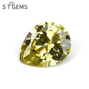 Vendita calda brillante taglio pera oliva cubica Zirconia CZ <span class=keywords><strong>pietra</strong></span> per gioielli - Product Image 1