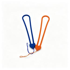 Love Silicone Party Gift, Phone <b>Strap</b>, Multi-color <b>Strap</b>, Short Design, Creative <b>Wrist</b> <b>Strap</b>, Fan Suspension - Product Image 3