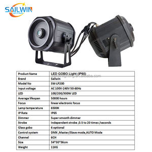 Sailwin al aire libre 200W copos <span class=keywords><strong>de</strong></span> nieve IP66 impermeable Gobo <span class=keywords><strong>proyector</strong></span> logotipo personalizado <span class=keywords><strong>Navidad</strong></span> <span class=keywords><strong>proyector</strong></span> escenario giratorio LOGO <span class=keywords><strong>proyector</strong></span> - Product Image 5