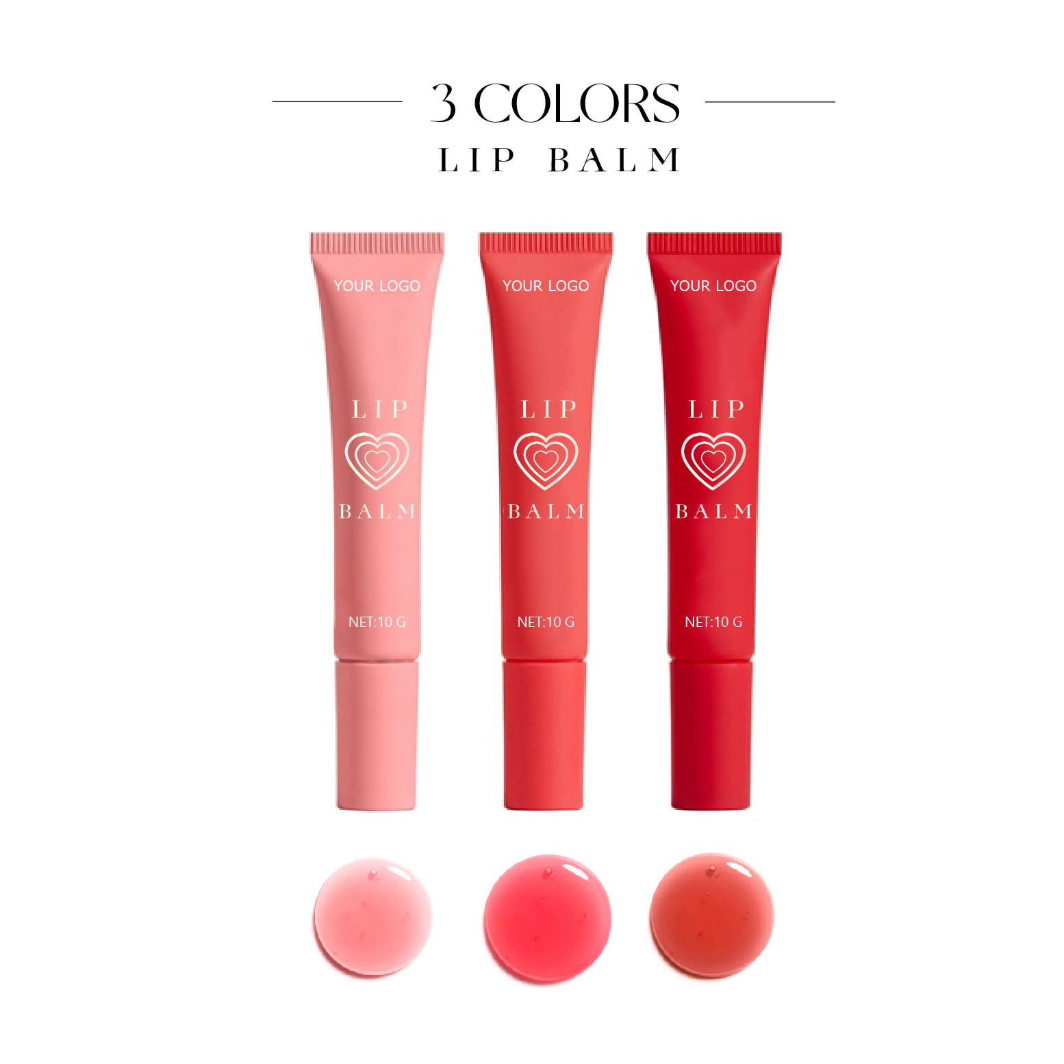 Собственный бренд веганских материалов для Увлажняющая губная помада для губ Щеки раскраска губная помада rouge на каждый день, 3 Цвета бальзам для губ
