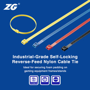 Attaches de câble en nylon 66 à alimentation inversée KSS FCV-255, multi-usages, industrielles, haute résistance, vente en gros en ligne - Product Image 2