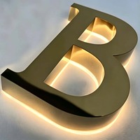 Letras de Canal Iluminadas LED Acrílicas 3D Personalizadas, Letrero Frontal Retroiluminado Impermeable para Negocios, Publicidad y Decoración en Interiores