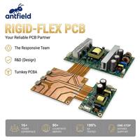 Servicio de PCBA Rígido-Flexible, SMT Shenzhen Robot, PCB de Una Sola Pieza, Placa de Circuito Flexible de Alta Resistencia a la Flexión para Aplicaciones Versátiles