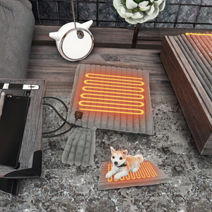 Moderne USB-beheizte Polyester-Haustiermatte Weiche & Zusammenklappbare Hunde- & Katzenmatte Winter-Haustiermatte mit 5 Heizstufen Maschinenwaschbar - Product Image 3