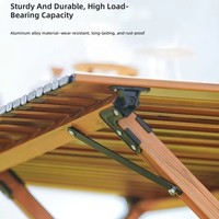 Table de camping pliable portable populaire, table pliante d'extérieur pour pique-nique, stand de vente, kit d'équipement de camping