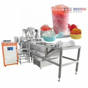 पूर्ण स्वचालित poppinb boba फलों का रस buble चाय बनाने की मशीन और उत्पादन लाइन