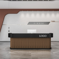 Petit bureau d'accueil de luxe pour hôtel et école, design minimaliste, hauteur réglable, en bois