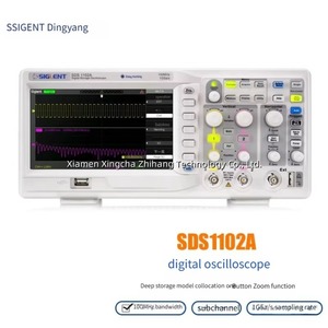 Oscilloscope numérique Siglent 2 canaux : Bande passante de 100 MHz, Fréquence d'échantillonnage de 1 GSa/s, Résolution verticale 8 bits et Plusieurs types - Product Image 2