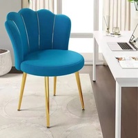 Coiffeuse Style Crème Luxe Léger et Chaise de Maquillage pour Chambre à Dossier