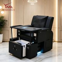 Ensemble de mobilier de salon de manucure 2026 : fauteuil de pédicure avec spa pour les pieds et table de manucure
