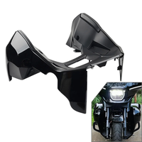 Deflectores de Viento Ajustables en Negro Intenso para Harley, Carenados Inferiores, Street Road Glide 2023-2026 FLHX FLTRX