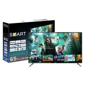 TV de tela grande por atacado de 65 polegadas com logotipo de marca própria Smart TV 4K UHD TV de 75 polegadas