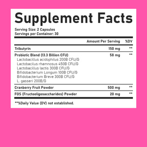 Capsules de complexe de santé pour femmes les plus vendues avec tributyrine pour favoriser la relaxation et l'équilibre, capsules de poudre de fruit de canneberge - Product Image 4