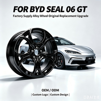 Rines de Aleación de Aluminio Negros de 19 Pulgadas con Ruedas Sólidas Dobles para Automóviles de Pasajeros, PCD 5*114.3, Compatibles con BYD Seal 06 GT