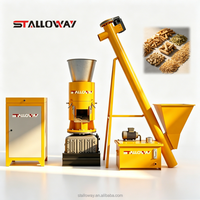 Unité de machine à granulés de biomasse automatique STLW-450, ligne de production de granulés de bois de 45 kW pour le traitement des déchets agricoles