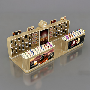 Kiosco de Perfumes de Lujo |   Stand de Exhibición de Fragancias Personalizado para Centros Comerciales |   Mostrador de Venta Minorista con Iluminación LED |   Diseño y Fabricación Llave en Mano de Servicio Integral | - Product Image 3