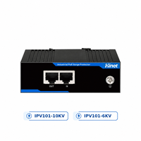 Parafoudre industriel PoE Hi-Net 10/100M 6KV/10KV sur rail DIN RJ45 pour appareils réseau