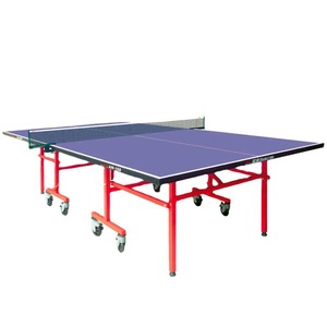 Double Fish Ping Pong <b>Table</b> AW-168 <b>Foldable</b> Mobile Standard Size For Indoor <b>Outdoor</b> Use With Cover And Wheels - Product Image 5