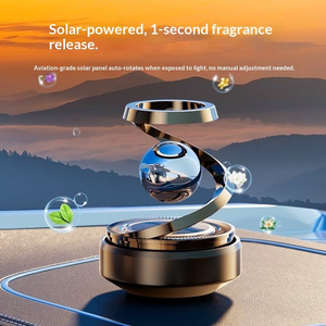 Diffuseur <span class=keywords><strong>d</strong></span>'arômes rotatif solaire automatique pour voiture, <span class=keywords><strong>d</strong></span>écoration <span class=keywords><strong>parfum</strong></span>ée en plastique, évaporation naturelle, vente en gros, bon marché, haute qualité - Product Image 3