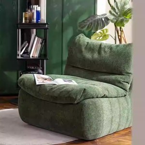 Modern Yellow <b>Fabric</b> <b>Sofa</b> Bed One Seat Pillow Back Padded Arm Comfortable Living Room Furniture - Product Image 5