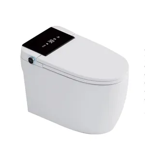 핫 세일 셀프 클리닝 센서 원피스 화장실 자동 플러시 원격 제어 가열 스마트 지능형 화장실