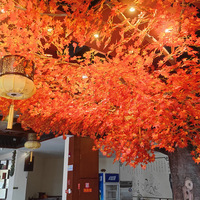 Grand arbre d'érable artificiel en fibre de verre, personnalisé, pour intérieur et extérieur, idéal pour la décoration de jardins, restaurants, centres commerciaux, parcs et cérémonies de remise des diplômes