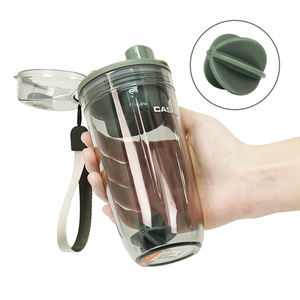 Botella Mezcladora de Proteínas Portátil de Plástico de 500/600 ml con Logotipo Personalizado, Vaso Mezclador para Gimnasio y Deportes, Botella de Agua para Jugos - Product Image 3