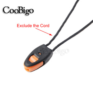 50pcs प्लास्टिक आपातकालीन अस्तित्व सीटी कॉर्ड अंत ताला डाट क्लिप्स ज़िप खींच Paracord चाकू डोरी आउटडोर शिविर यात्रा किट - Product Image 3