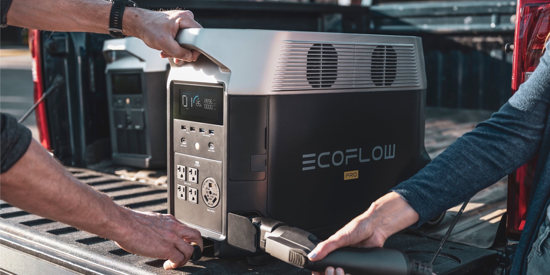 ECO Flow Delta Pro 3600Wポータブル電源、家庭用・アウトドア用