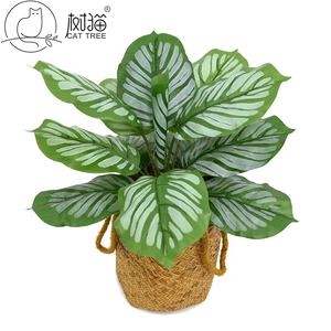 ใบไม้ปลอมสำหรับตกแต่ง13ใบพืชปลอมขนาดใหญ่ใบแอปเปิ้ล - Product Image 5