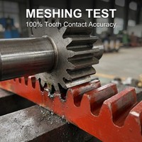 Crémaillère en acier robuste sur mesure pour l'exploitation minière, à dents hélicoïdales droites, surface trempée, pour transmission linéaire industrielle de machines CNC