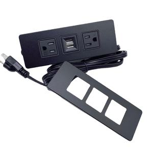 Multiprises de rallonge pour meubles, à installer sous le bureau, avec prises américaines, pour meubles - Product Image 1