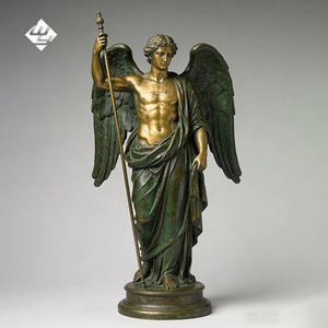 รูปปั้นรูปปั้นบรอนซ์แบบคลาสสิกงานตามสั่งสำหรับตกแต่งโบสถ์รูปปั้นทองสัมฤทธิ์แบบดั้งเดิมในสวน - Product Image 2