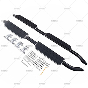 Accesorios para automóviles Pedal de pie de coche de aluminio Pasos laterales Estribos para Landrover <span class=keywords><strong>Defender</strong></span> 110 Pasos laterales - Product Image 6