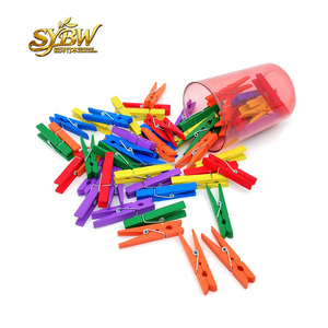 Hete Aanbieding 4,8 cm of 48 mm Berkenhouten Wasknijpers & Houten Wasknijpers & Kerstdecoratie Ambachtelijke Wasknijpers - Product Image 1