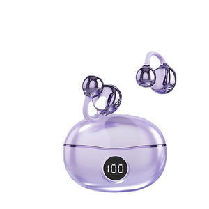 Écouteurs Bluetooth D151 à clipser avec processus d'électrodéposition avancé ultra-confortable, longue autonomie et affichage numérique - Product Image 2