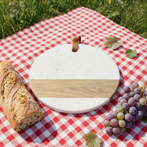 Tabla de cortar de mármol para verduras, tabla de cortar para cocina, restaurante, bloques para cortar pollo, bandeja para servir pizza - Product Image 3