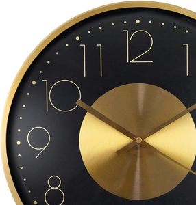Orologi in metallo di lusso alla moda <span class=keywords><strong>da</strong></span> 12 pollici per soggiorno Custom classico rotondo <span class=keywords><strong>moderno</strong></span> semplice oro silenzioso <span class=keywords><strong>orologio</strong></span> <span class=keywords><strong>da</strong></span> <span class=keywords><strong>parete</strong></span> decorazioni per la casa - Product Image 3