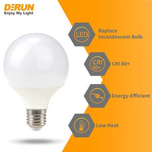 Nouvelle <span class=keywords><strong>ampoule</strong></span> LED à haut rendement lumineux, globe, verre laiteux, LED-GLOBAL, conforme aux normes ERP, CE, RoHS, G80, E27, 220-240V - Product Image 5
