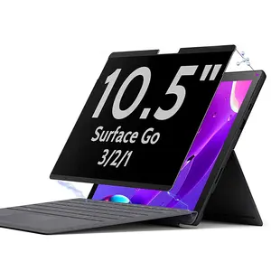 Surface Go 3/2/1 pelindung layar privasi, Filter privasi sepenuhnya dapat dilepas untuk Microsoft Laptop Surface Go 10.5 inci