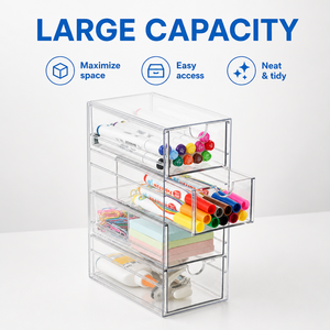 Set di Organizzatori Trasparenti Impilabili in PET per Armadio, Contenitori per Vestiti, Biancheria Intima, Calzini e Piccoli Oggetti - Product Image 3