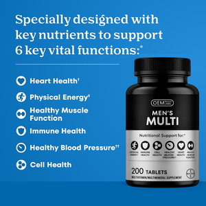 Comprimé de supplément de multivitamines pour hommes avec vitamine et zinc pour le soutien de la santé immunitaire - Product Image 3