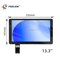 Kit d'écran tactile capacitif interactif flexible Android étanche HMI ATM de 13,3 pouces à haute luminosité et à prix abordable