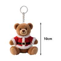 10CM mode mignon doux Mini jouet poupées en peluche ours en peluche cadeau ours en peluche porte-clés de noël