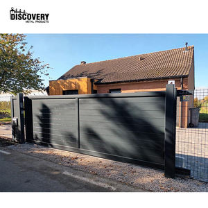 <span class=keywords><strong>Portail</strong></span> <span class=keywords><strong>coulissant</strong></span> en aluminium de haute qualité pour le marché français porte coulissante à détection automatique de conception moderne - Product Image 6