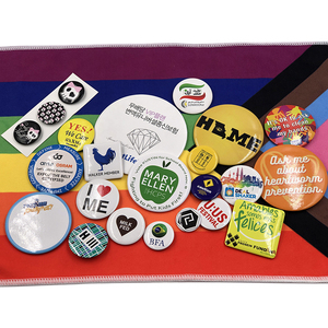 Insigne <span class=keywords><strong>de</strong></span> bouton rond promotionnel ouvre-bouteille insigne <span class=keywords><strong>de</strong></span> broche ronde imprimée par sublimation en fer blanc - Product Image 5