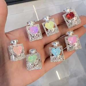 Cuentas de Cristal de Lucite con Forma de Corazón, Mariposa y Oso, para Manualidades, Joyería, Cadenas de Teléfono, Accesorios Coloridos, Venta Caliente 2025 - Product Image 3