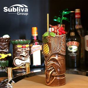 Taza Tiki Worriors de lengua larga de cerámica 550ml - Product Image 4