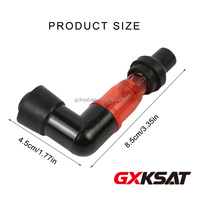GXKSAT Nouvelle capuchon de bougie universel en caoutchouc et plastique haute pression avec lumière pour véhicules tout-terrain