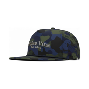 หมวกเชือกลายพรางปักโลโก้หมวกกอล์ฟแบบเจาะรู5แผงสำหรับล่าสัตว์ - Product Image 2